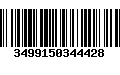 Código de Barras 3499150344428