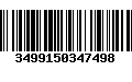 Código de Barras 3499150347498