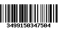 Código de Barras 3499150347504