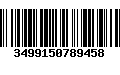 Código de Barras 3499150789458