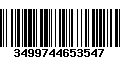 Código de Barras 3499744653547