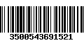 Código de Barras 3500543691521