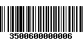 Código de Barras 3500600000006