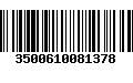 Código de Barras 3500610081378