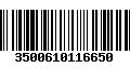 Código de Barras 3500610116650