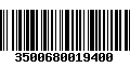 Código de Barras 3500680019400