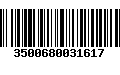 Código de Barras 3500680031617