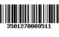 Código de Barras 3501270009511