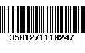 Código de Barras 3501271110247