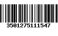 Código de Barras 3501275111547