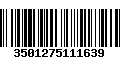 Código de Barras 3501275111639