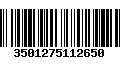 Código de Barras 3501275112650