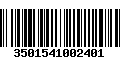 Código de Barras 3501541002401