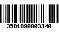 Código de Barras 3501890003340