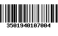 Código de Barras 3501940107004