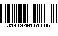 Código de Barras 3501940161006