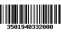 Código de Barras 3501940332000