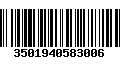 Código de Barras 3501940583006