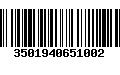 Código de Barras 3501940651002