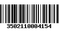 Código de Barras 3502110004154