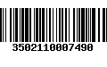 Código de Barras 3502110007490