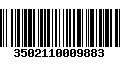 Código de Barras 3502110009883