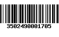 Código de Barras 3502490001705