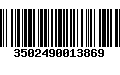 Código de Barras 3502490013869