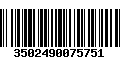 Código de Barras 3502490075751