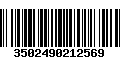 Código de Barras 3502490212569