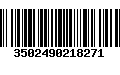 Código de Barras 3502490218271