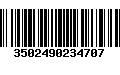 Código de Barras 3502490234707