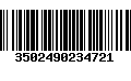 Código de Barras 3502490234721