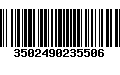 Código de Barras 3502490235506