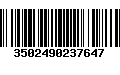 Código de Barras 3502490237647