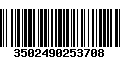 Código de Barras 3502490253708