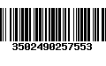 Código de Barras 3502490257553