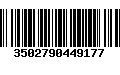 Código de Barras 3502790449177