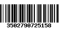 Código de Barras 3502790725158