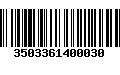 Código de Barras 3503361400030