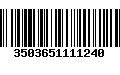 Código de Barras 3503651111240