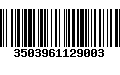 Código de Barras 3503961129003