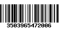 Código de Barras 3503965472006