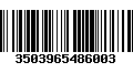 Código de Barras 3503965486003