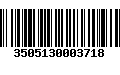 Código de Barras 3505130003718