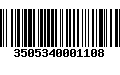 Código de Barras 3505340001108