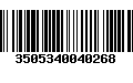 Código de Barras 3505340040268