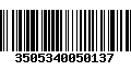 Código de Barras 3505340050137