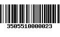 Código de Barras 3505510000023