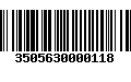 Código de Barras 3505630000118